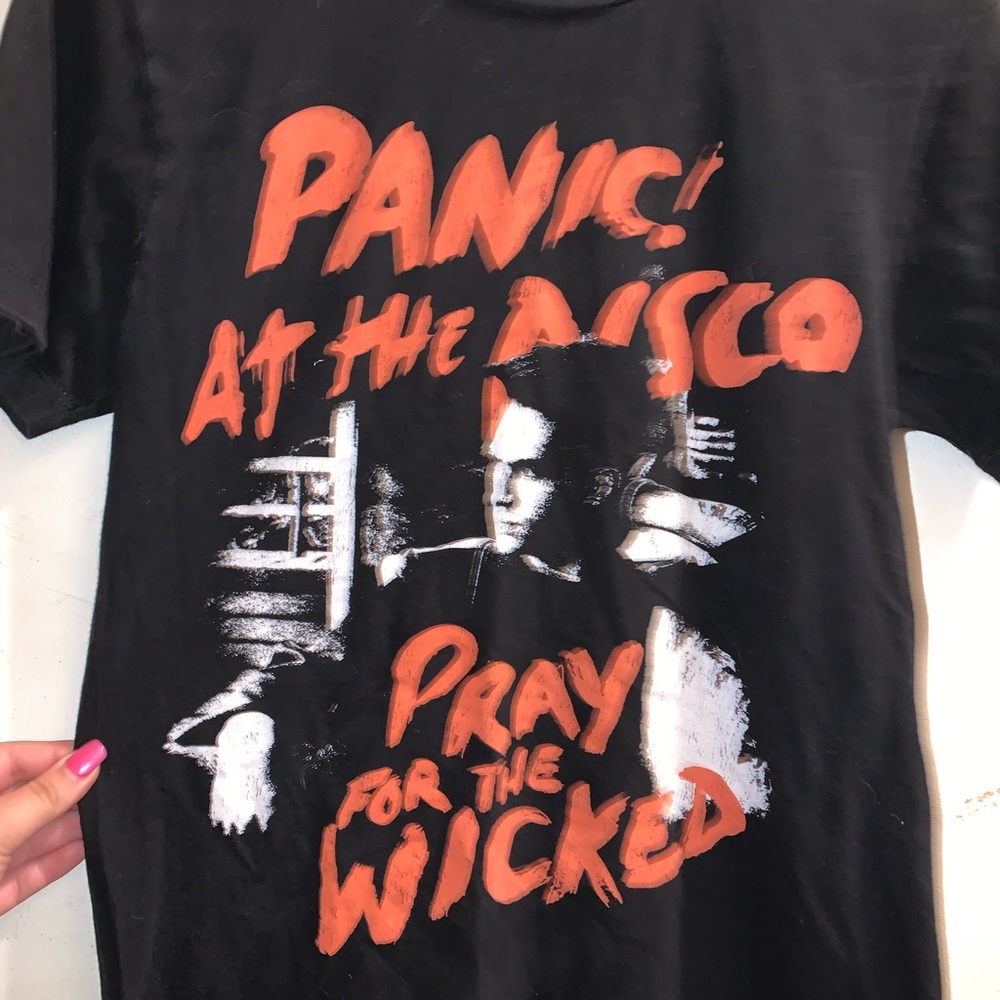 Short sleeve panic at the disco tee shirt